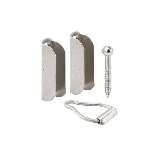 Prime-Line Screen Frame Top Hangers, Fits 3/8 in. Screen Frames, Aluminum, Mill Finish (1 Set) L 5780 - main